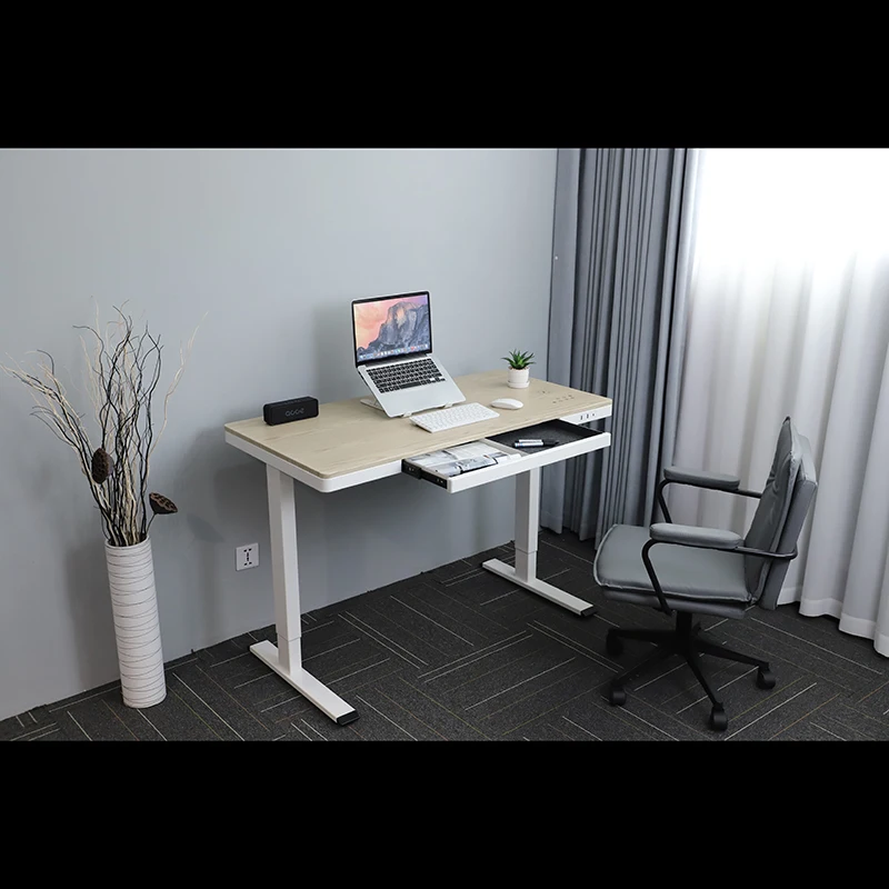 E4(AT)-W Электрический регулируемый по высоте настольный стол двухмоторный стоячий Настольный каркас эргономичный деревянный подставка для домашней мебели