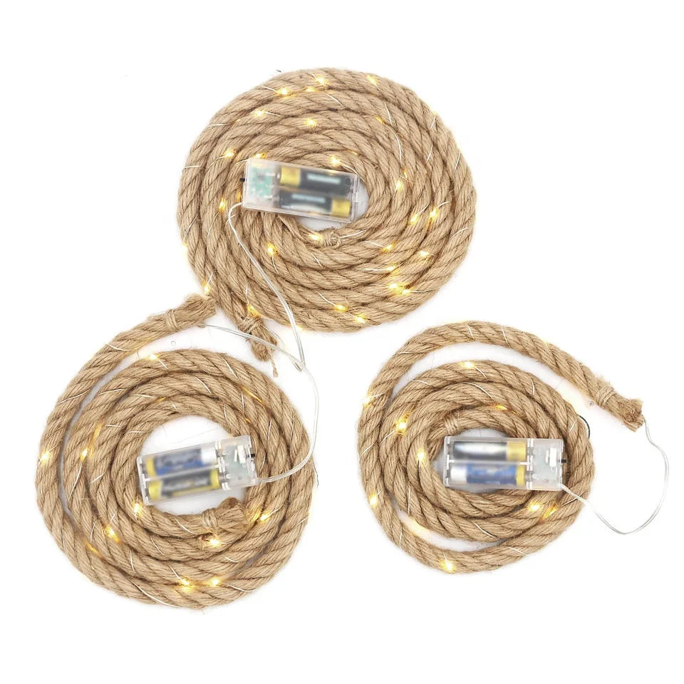 LED Garden Decoration Twine Light String Outdoor Waterproof Holiday Decoration Rope With Copper Wire String Lights