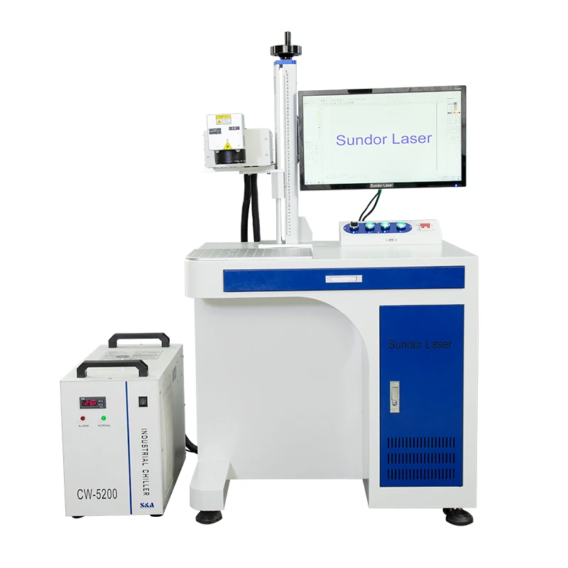  Laser marking machine UV laser engraving metal plastic glass high precision 3W / 5W