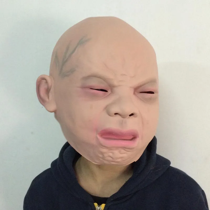 2024 New Design Halloween Costume Party Latex Cry Baby Mask