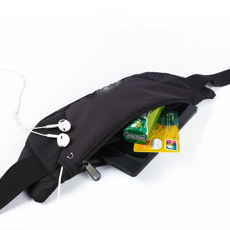 New Outdoor Sports Fanny Pack Running Fitness Mobile Phone Fanny Pack Belt Waterproof Close-fitting Nylon Fanny Pack