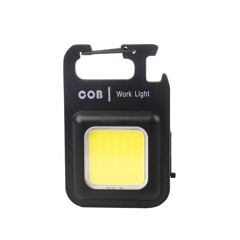 COB Small Pocket Light  Rechargeable Magnet Camping Mini cob rechargeable keychain light