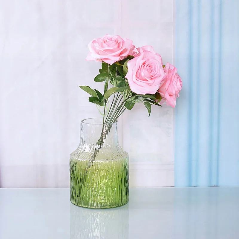 WONDER Nordic Crystal Creativity Minimalist Aesthetic Vase desktop Glass Flowers Vases Home Decoration glass vase