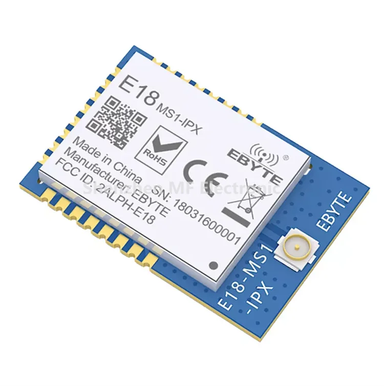 Smart Wireless Zigbee Module 2.4GHz CC2530 Chip E18-MS1-IPX IPEX Antenna SMD SoC 240m 256KB Flash For Security System
