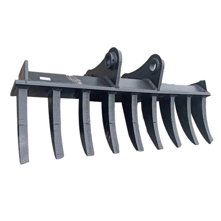 2020 Factory Price Low Cost Adjustable Excavator Rake