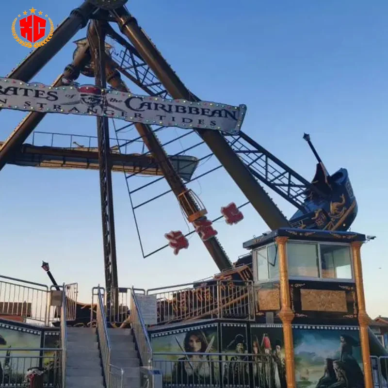 Free 3D Design Customized Amusement Park Kids Rides Viking Ship Swing Boat Big 24 Seats Pirate Ship For Sale