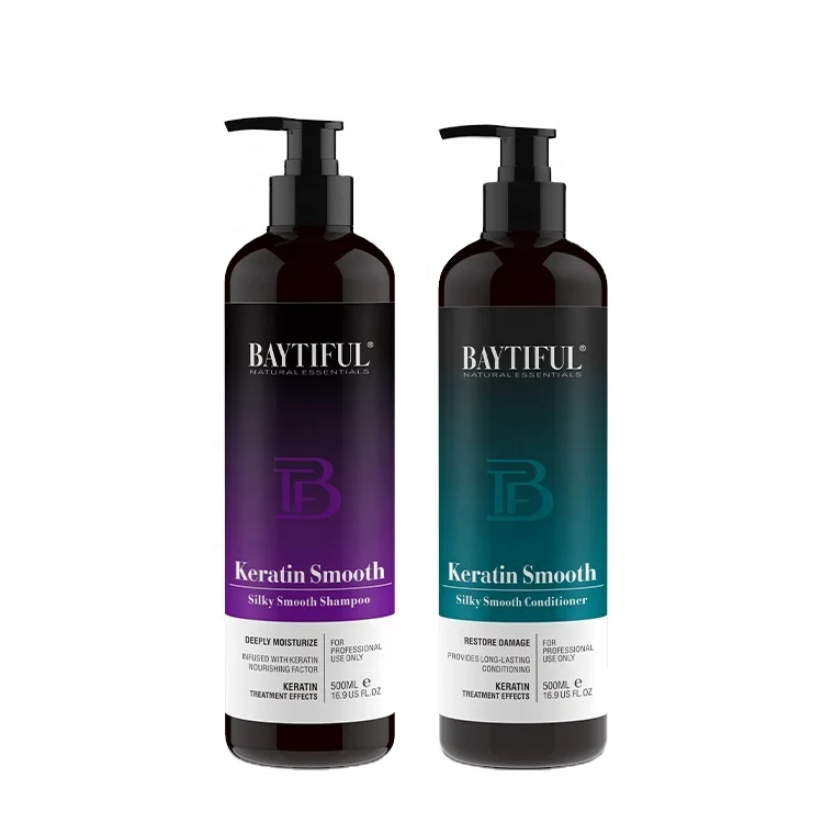Baytiful OEM/ODM Best Quality Organic keratin shampoo for virgin hair keratin shampoo keratin treated hair shampoo