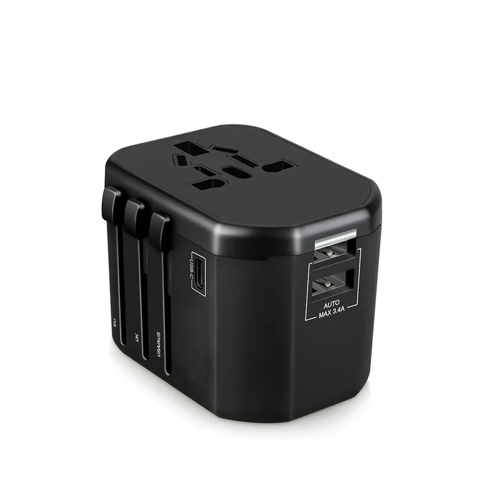 Electric Plug Socket International travel adapter Universal USB Power Charger Converter EU UK US AU Plug