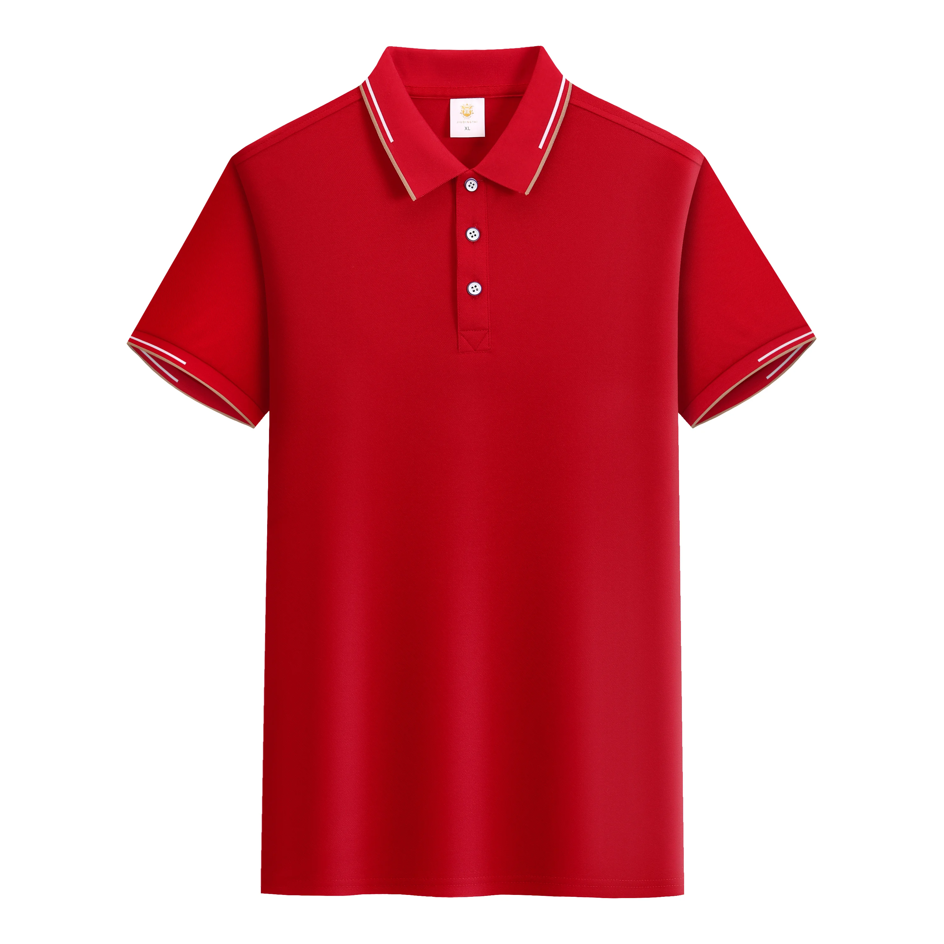 Solid new design  top quality 52%Cotton 48%Spandex double mercerized cotton polo shirt M-4XL promotional polo shirts