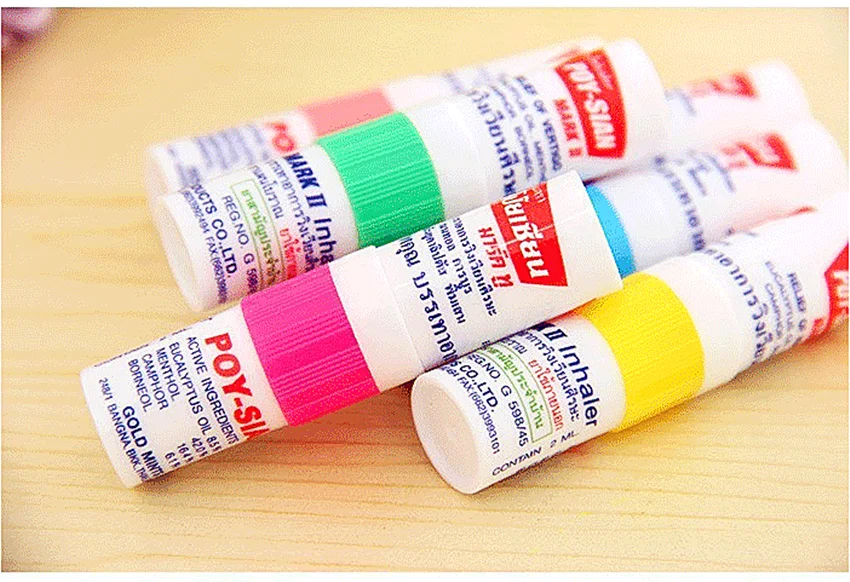Thailand Nasal Inhaler Poy sian Mark Herbal Nasal Inhaler essential oil inhaler stick