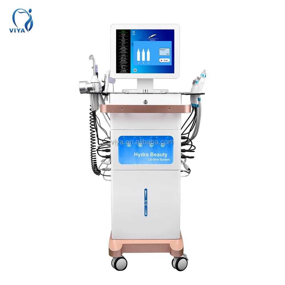 Hydrafacy Most Popular Hydra H2o2 Hydrafacy Facial 14 In 1 Multifunctional Skin Treatment Anti-Aging Machine