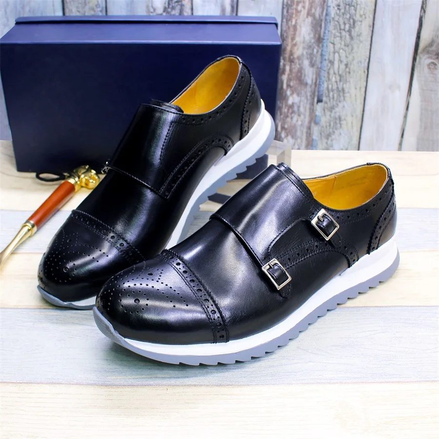 Sh10780a красная подошва chaussures homme 2024 кожаная умеренная обувь для мужчин