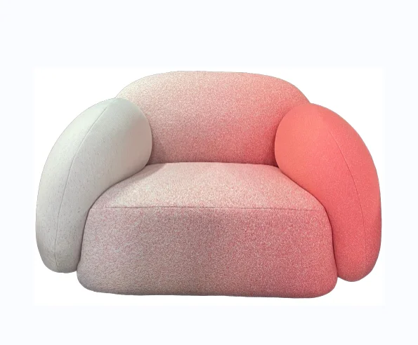 Resort Waiting Area Lobby Sofa New Gradient Color Upholstery Fabric Sofa for Guest Bedroom Sets Modern Contemporary CAMOSA Home