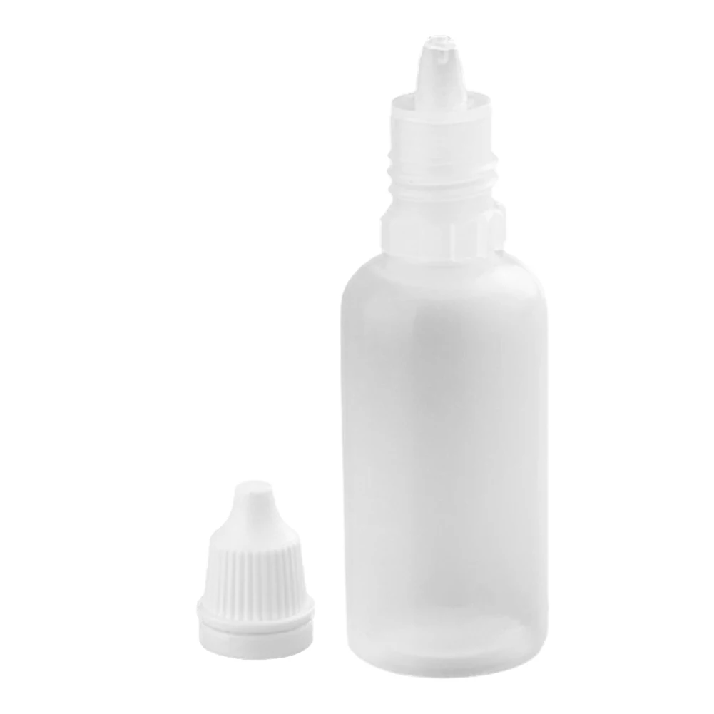 
Empty Plastic Squeezable Dropper Bottles Eye Liquid Dropper Needle Tip Drop Refillable Bottle White 15ml 