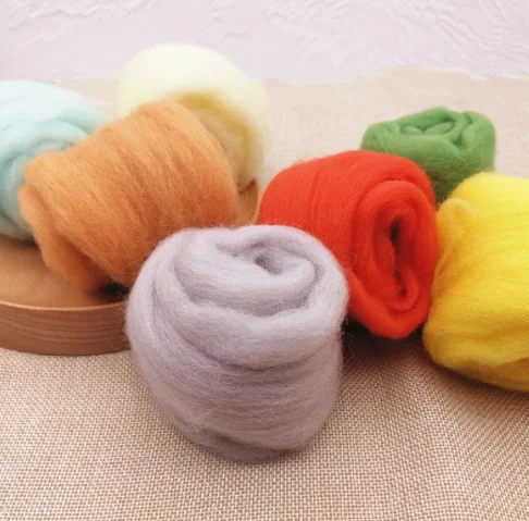 trending products 2022 new arrivals Merino Wool roving wool dyed wool roving for felting