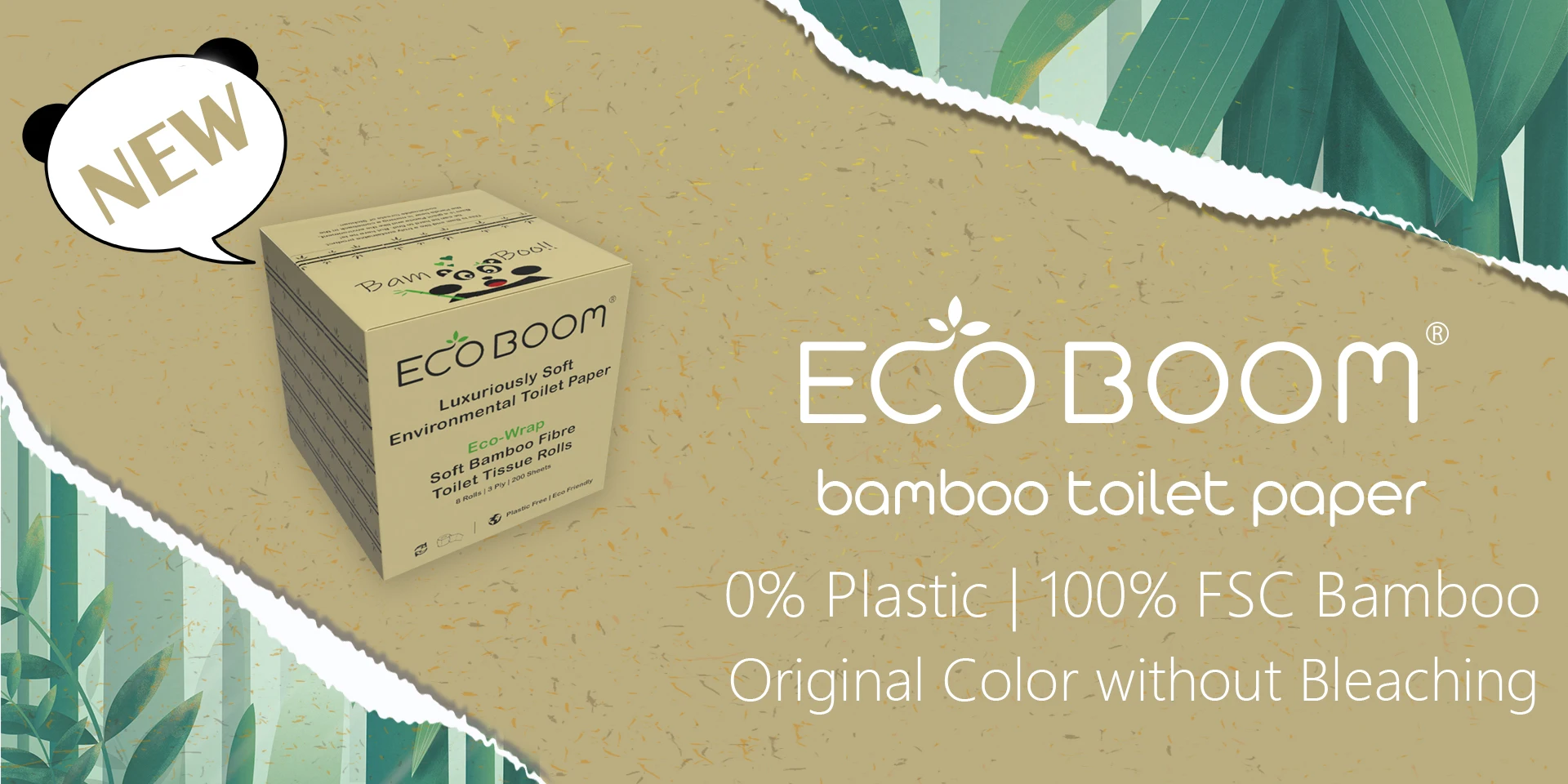 ECO BOOM сухая хлопчатобумажная салфетка Экологически чистая биоразлагаемая бамбуковая натуральная мягкая древесная целлюлоза Небеленая