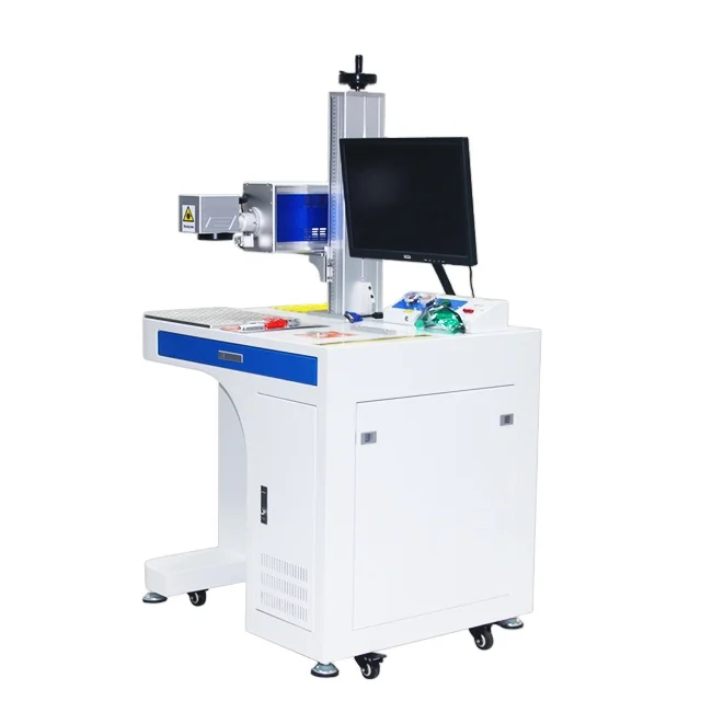 30W 50w Fiber laser marking machine laser marker Raycus source
