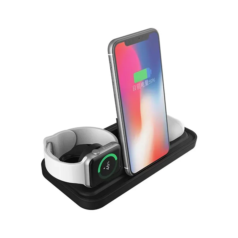 5 in 1 Wireless Charger for Magnetic Wireless Charger Automatic on off Charge Mobile Phones Support Light and Mini Fan