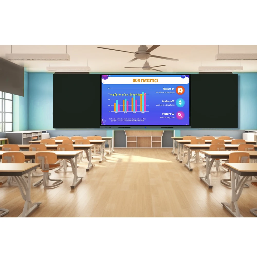 Factory direct selling price popular high definition smart board multimedia display for university classroom school blackboard