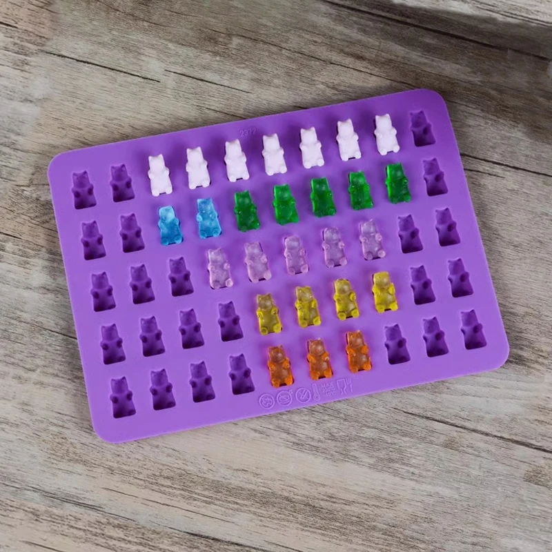 Ice make Candy make Little Bear Silicone Gummy Molds Candy Chocolate Fruit Mini Size Moulds Food Grade Cake Silicon Molds