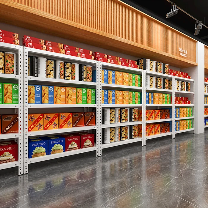 
Strong Endurance Iron powder shelves used for supermarket decorative rack supermarket 
