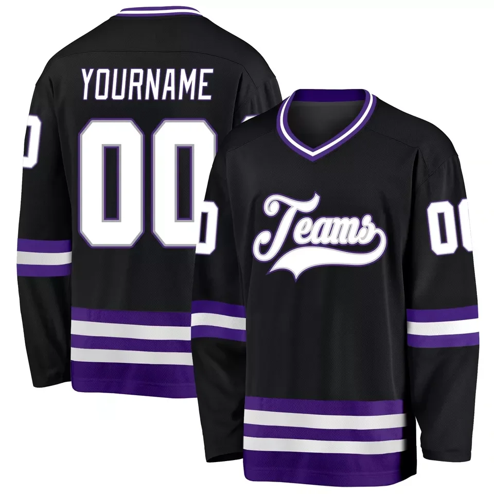 As your choice wholesale cheap team hockey jerseys polyester personalized sublimated your name/number ice hockey wear jersey