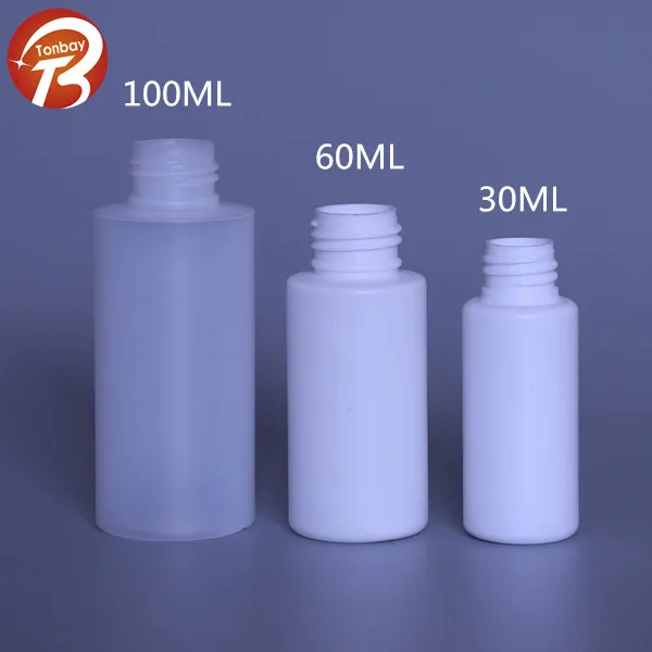 30 мл белая пластиковая бутылка для краски из полиэтилена HDPE с завинчивающейся крышкой и обработкой поверхности трафаретной печати