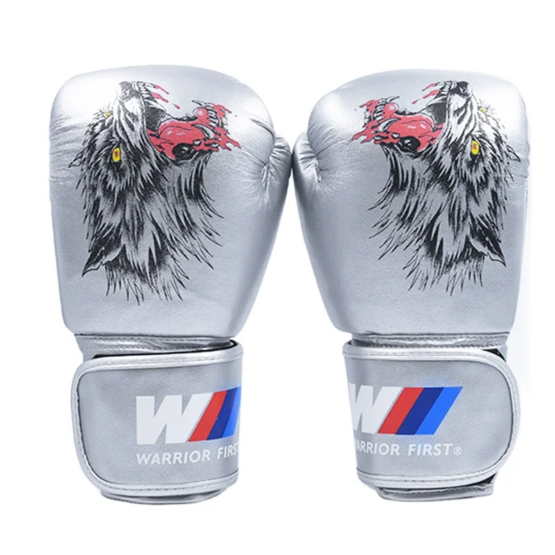 Custom Professional Microfiber PU Leather Boxing Gloves/kick Boxing Gloves