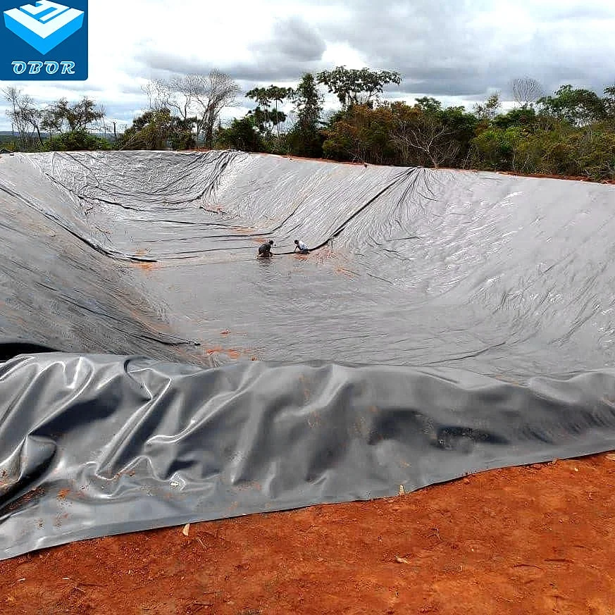 OBOR HDPE геомембрана подкладка для пруда геомембраны Биогазового гристера из Таиланда