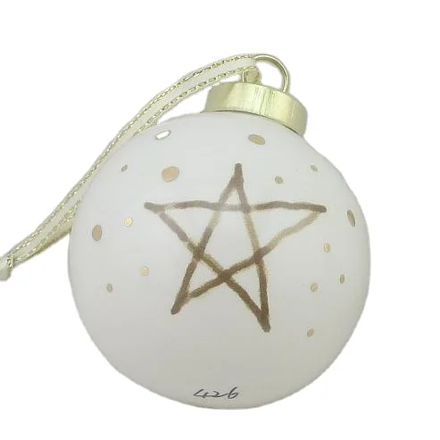 BONWILL Christmas Ball Decorations Star Pattern Hanging Ornament for Xmas Tree