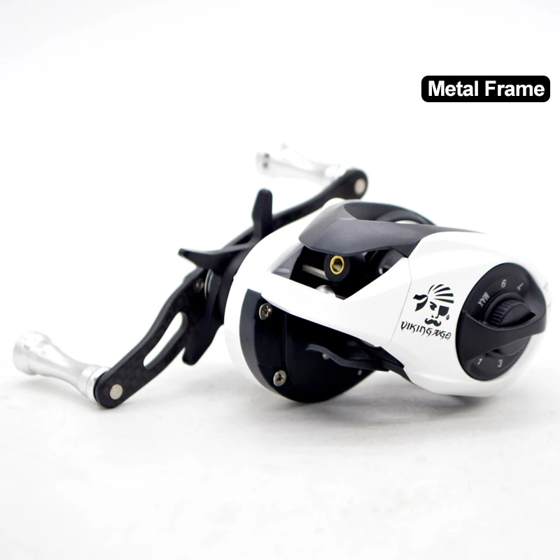 
7.2:1 gear ratio saltwater fishing metal body baitcasting reel 