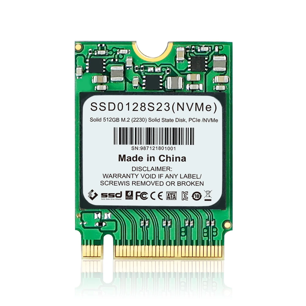 Whalekom M.2 2230 NVMe SSD 128 ГБ 256 512 1 ТБ Внутренний твердотельный