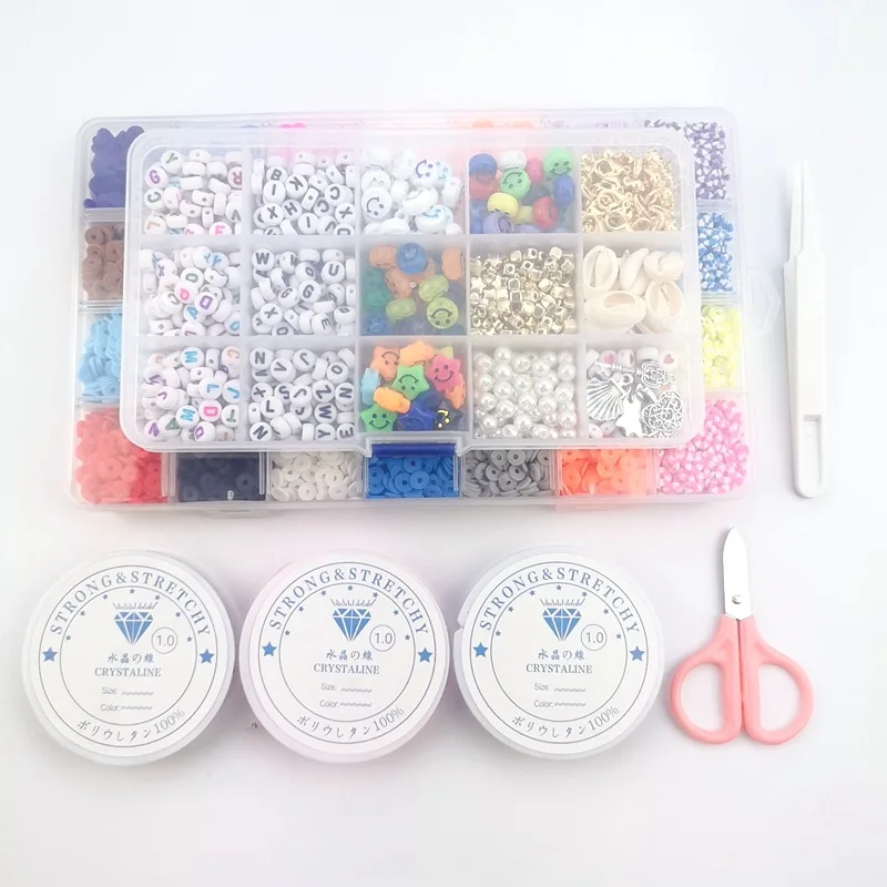 6 Mm Flat Round Polymer Clay Beads Jewelry Making For Jewelry Making Bracelets Heishi Clay Beads Kit