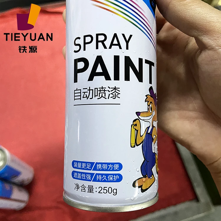 
Customize empty tin aerosol can colorful printing gas oxygen cans 