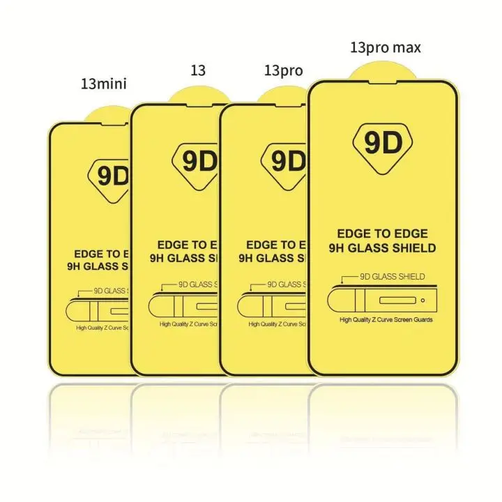 Протектор экрана из закаленного стекла 9d 21d для iPhone 15 14 13 12 11 Pro Max X XS XR 9D
