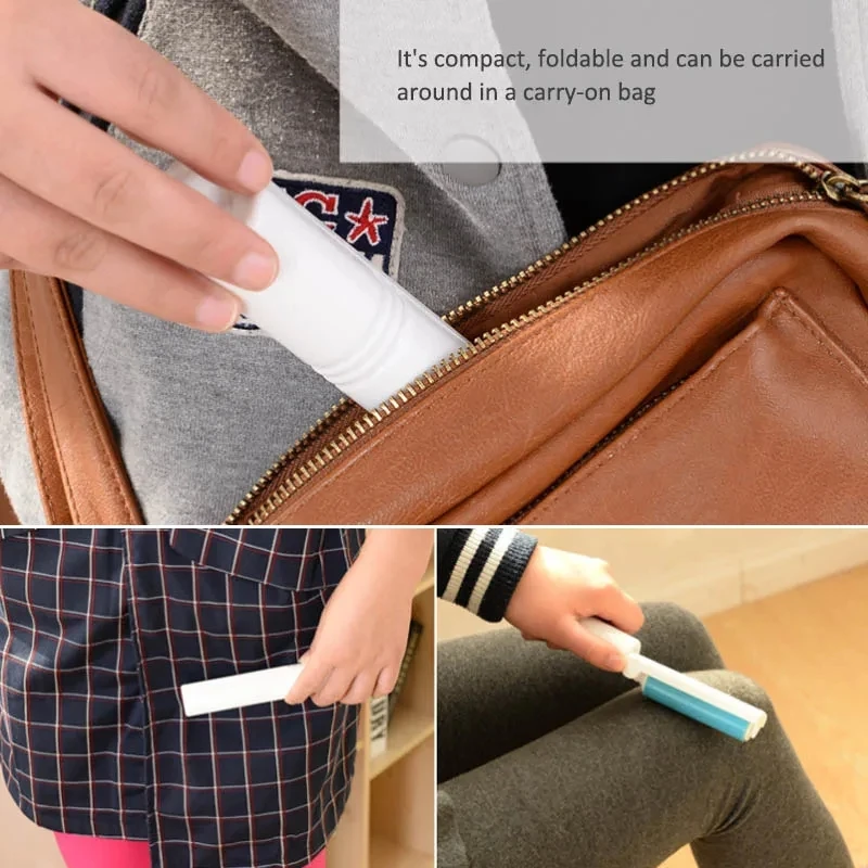 Dust Remover Clothes Fluff Catcher Drum Lint Roller Recycled Foldable Hair Sticky Washable Portable Brushes
