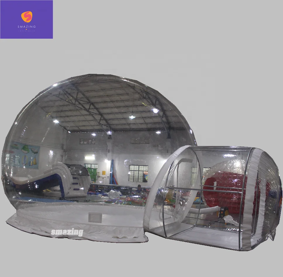Family  backyard igloo inflatable clear tent outdoor inflatable bubble dome tent camping inflatable clear bubble tent forsale