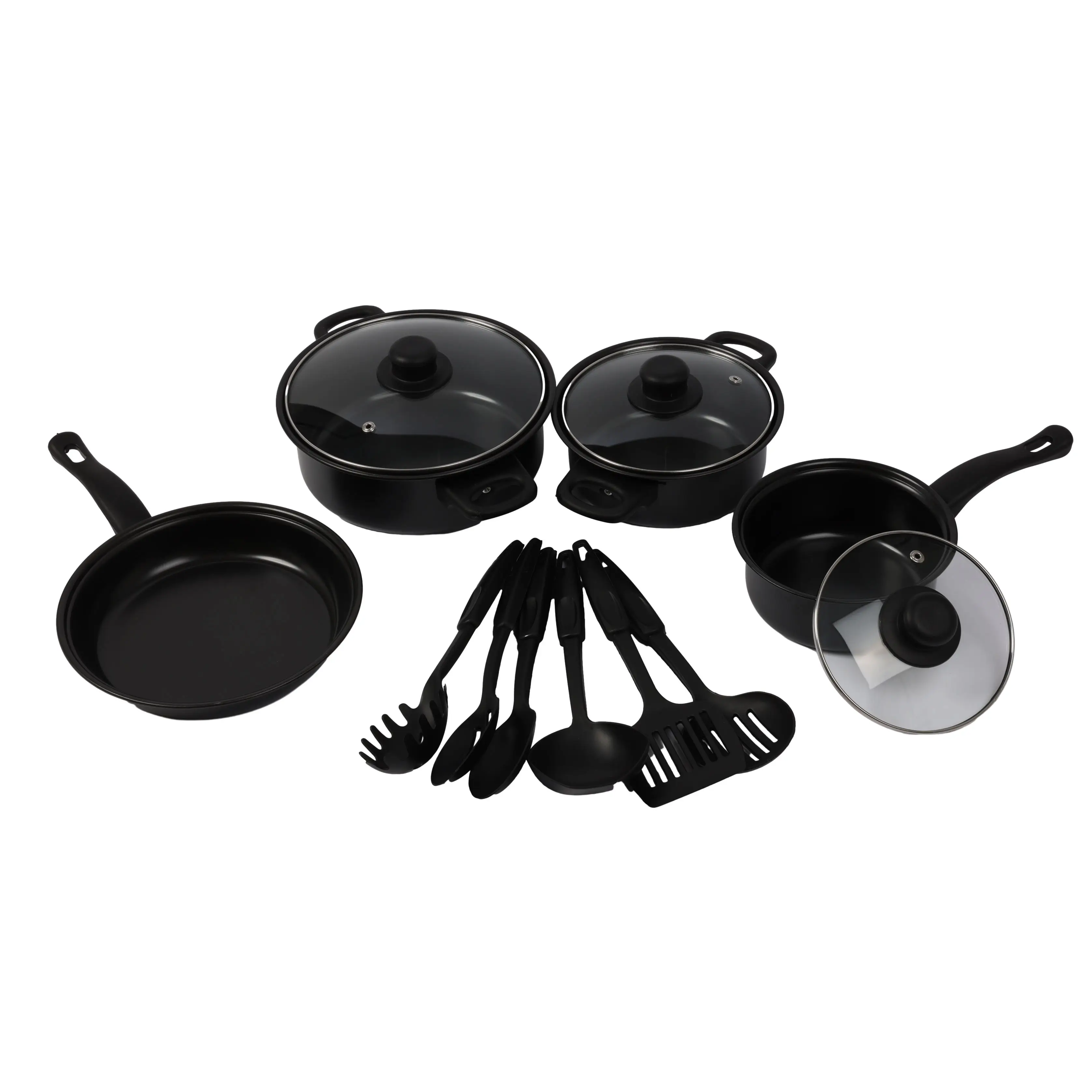 Cookware sets wholesale 13 pcs iron kitchen pots and pans  cast iron aluminum ware cooking  accessories utensils tefal