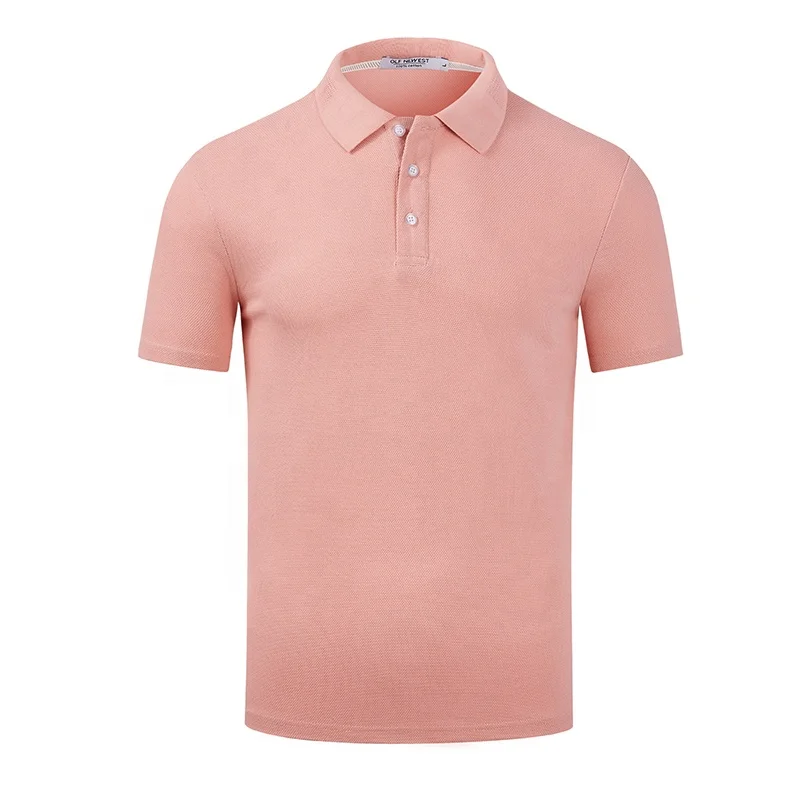 Custom Logo Printed Short Sleeve Fashion  240GSM 100% Cotton Mens Sports Polo Shirts With Collar Men Polo Shirts