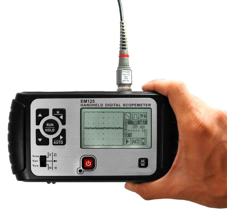 Цифровой Осциллограф портативный 25 МГц одноканальный 6000 Чип мультиметр большой ЖК-экран высокоскоростной процессор