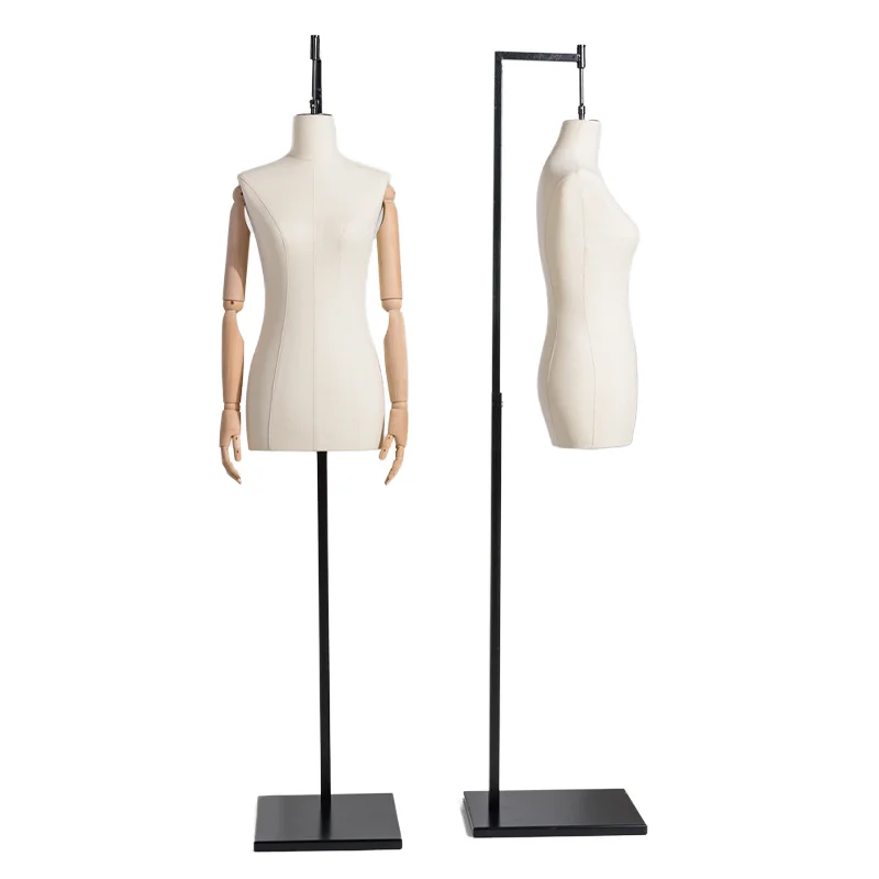 Factory Price Hot Sales Dummy Half body Plastic mannequin Torso Mannequin Bust Fabric Mannnequins
