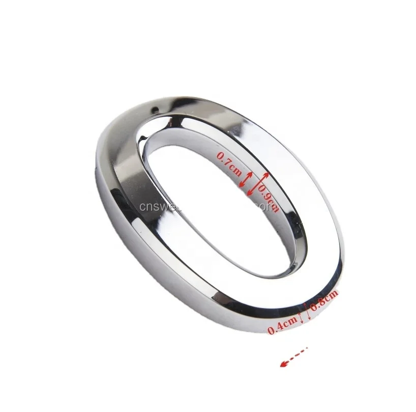 High quality wholesale car chrome badge custom 3d chrome letters & numbers