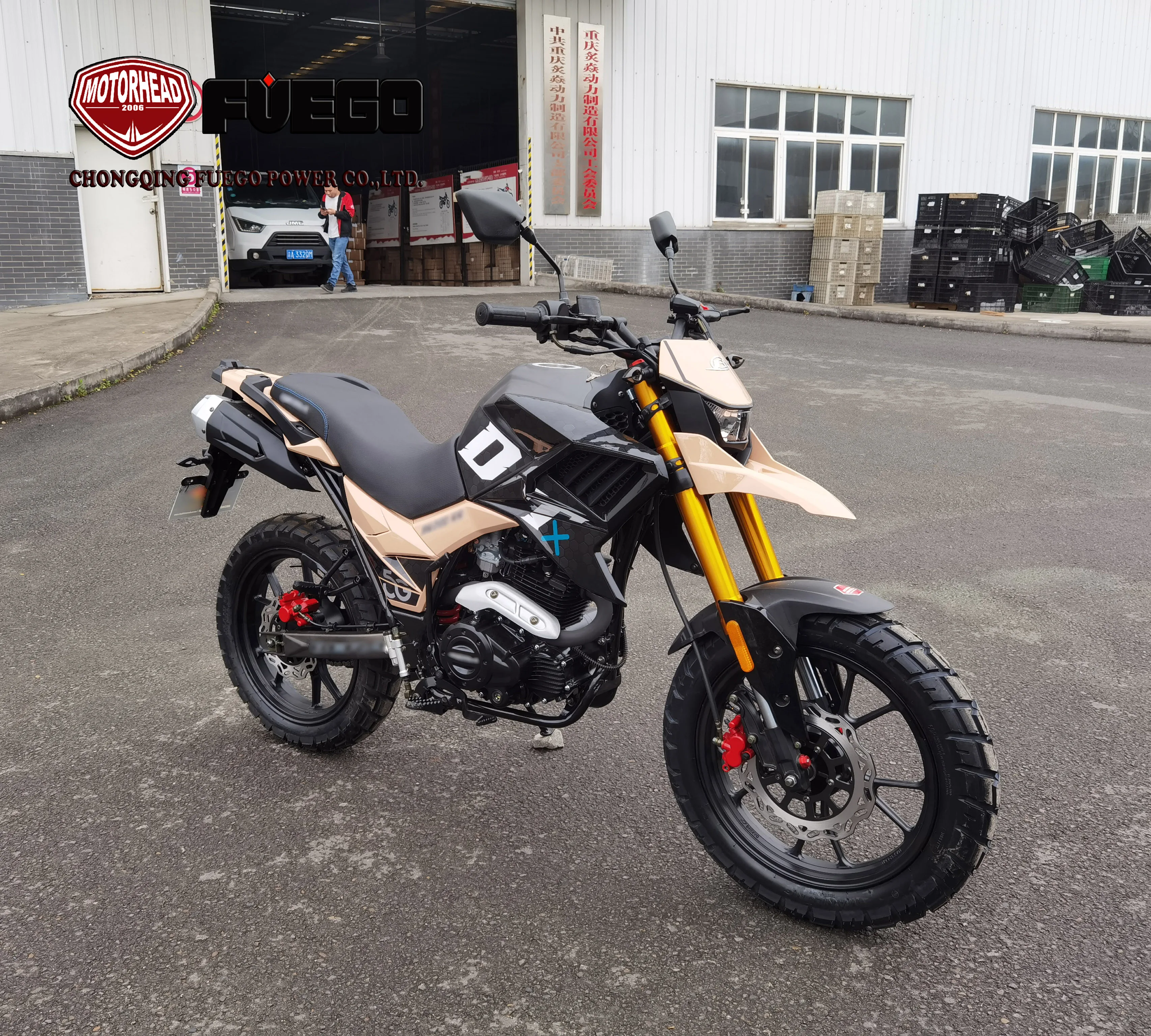 Chongqing Wholesales Best Selling Ninja Sports Adventure Motorbike Trail Motos FUEGO POWER TEKKEN Motorcycle