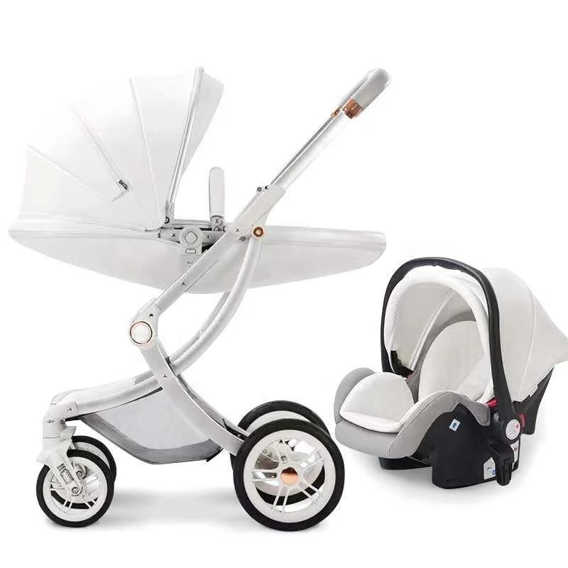 new modal luxury folding 3-in-1 egg shape eggshell push chair baby stroller with adjustable canopy for 0-36 months new born