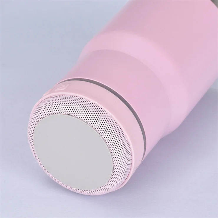 USB charge smart mug 14oz sublimation speaker can cooler steel sublimation can cooler keep drinking cold with 2 lids
