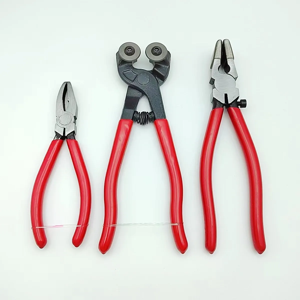 Professional  8 Pieces Glass Cutting Tool Mosaic Cutter Kits with Carbide glass cutter and glass plier