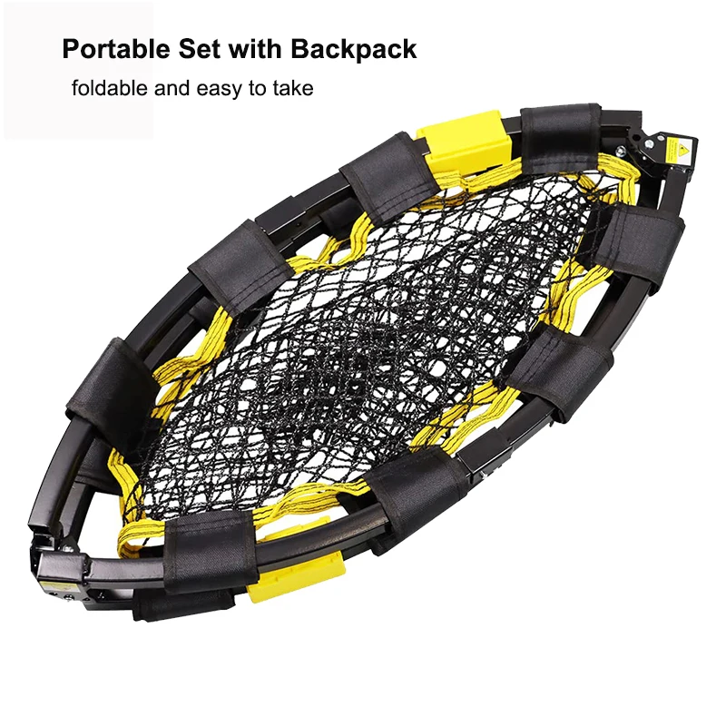 Custom JH Spike Ball Game Set Indoor & Outdoor Lawn Spikeball Beach Round Net Pop Up Volleyball Team Game for Kids,Teens,Adults