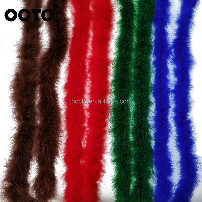Wholesale Cheap Party Home Decoration 13g 18g 30g 40g Fluffy Turkey Fur Scarf Soft Marabou Feather Boa