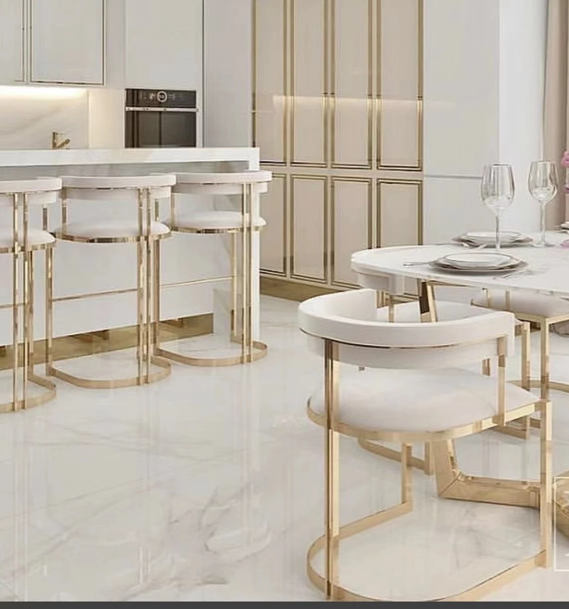 Hot Selling High Foot Chair Gold Stainless Steel Pub Chair Velvet Bar Stool For Party Event Club