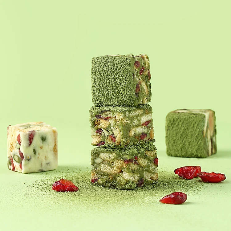 BE CHEERY Snow crisp  cake dessert Matcha leisure snack egg yolk pastry dry nougat